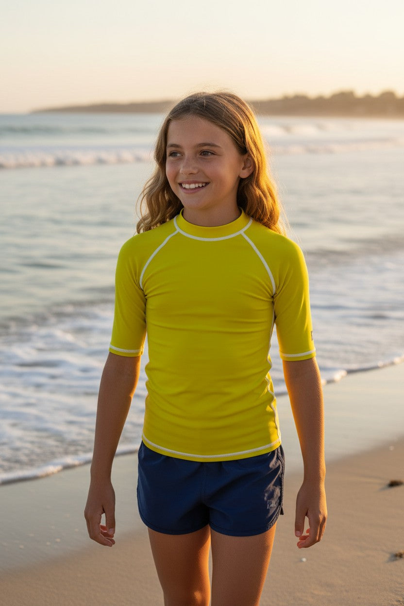 Rashvest Enfant S/S Colorblock UPF 50