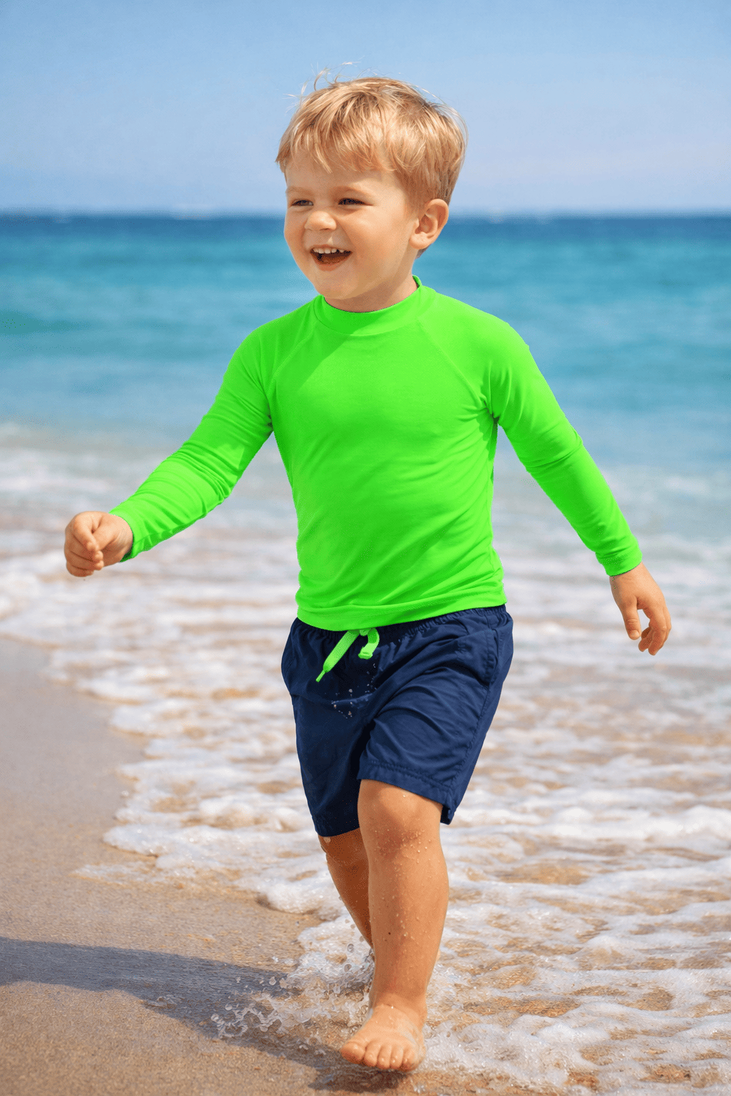 Rashvest Bébé Manches Longues UPF 50+ Colorblock