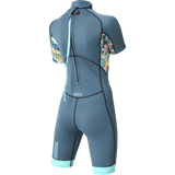 PIONEER YOUTH 2/2 BACKZIP SHORTY GIRL NAVY/SEAFOAM MATISSE - YOUTH'S WETSUITS 23 - MDNS SURF