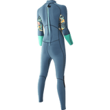 PIONEER YOUTH 4/3 BACKZIP STEAMER GIRL NAVY/SEAFOAM METISSE - YOUTH'S WETSUITS 23 - MDNS SURF