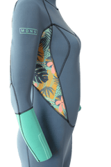 PIONEER YOUTH 4/3 BACKZIP STEAMER GIRL NAVY/SEAFOAM METISSE - YOUTH'S WETSUITS 23 - MDNS SURF