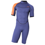 PIONEER YOUTH 2/2 BACKZIP SHORTY BOY NAVY/ORANGE - YOUTH'S WETSUITS 23 - MDNS SURF