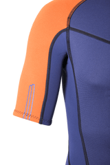PIONEER YOUTH 2/2 BACKZIP SHORTY BOY NAVY/ORANGE - YOUTH'S WETSUITS 23 - MDNS SURF