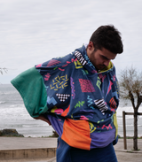 PLUSH PONCHO - DUO MULTI NEON - MDNS SURF