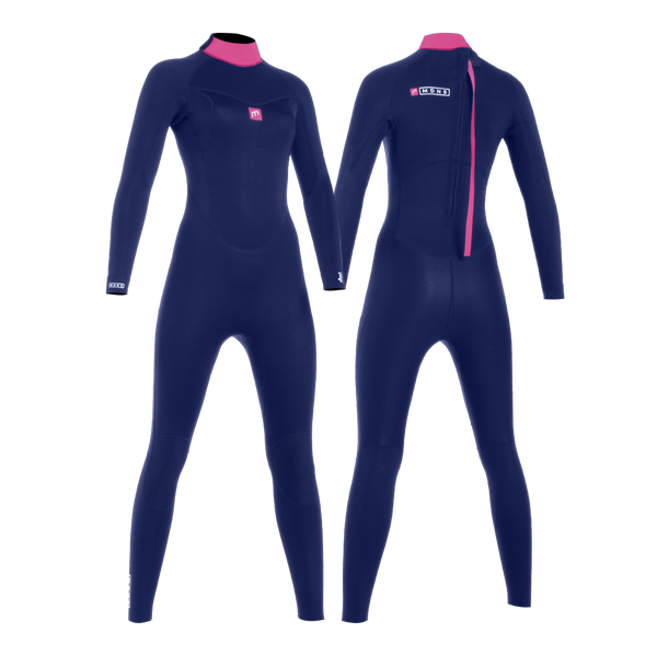 MDNS SURF - Women’s Wetsuits - Pioneer CR-Foam - 5/4/3 Back Zip Steamer - Navy/Pink