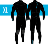 STAMIINA SURFSCHOOL WETSUITS MEN BACKZIP STEAMER 4/3 - MDNS SURF