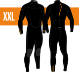 STAMIINA SURFSCHOOL WETSUITS MEN BACKZIP STEAMER 4/3 - MDNS SURF