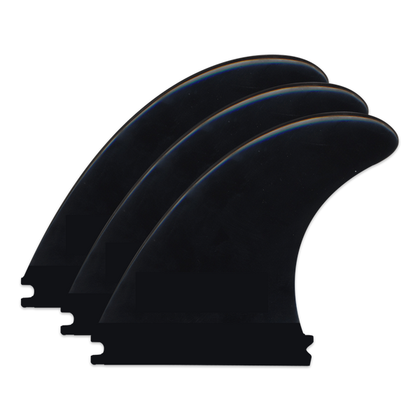 MDNS SURF - Fins - Classic 3 Fins Soft - 4.0" - Black - PVC - FX1