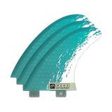 MDNS SURF - Fins - Control Large - 5.0" - Brush Lite Blue - Honeycomb - FX2