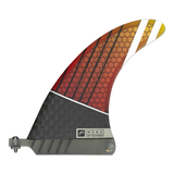 MDNS SURF - Fins - Vapor Composite - 7.0" - Grad Orange/Red - Carbon Honeycomb