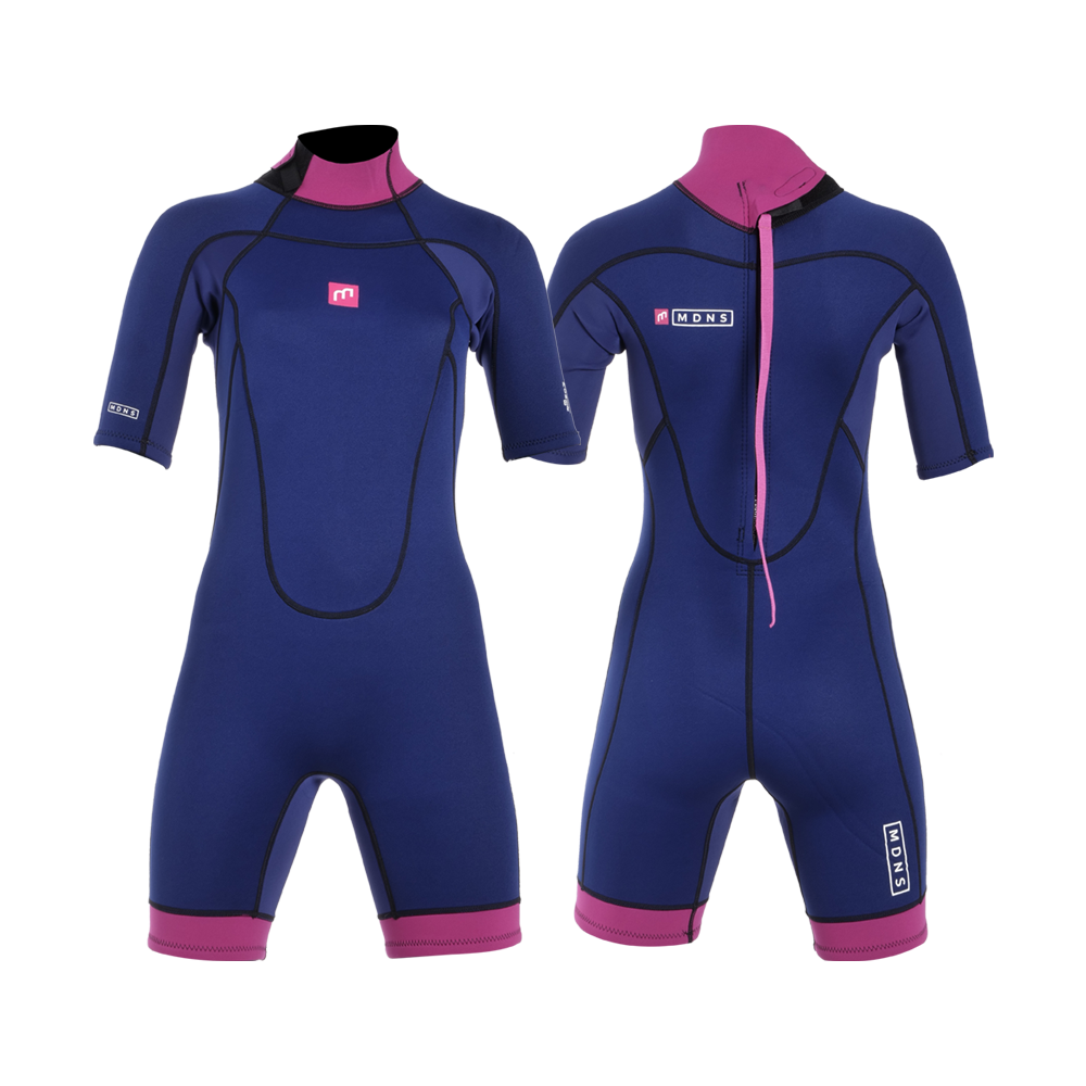 2/2mm Back Zip Shorty - Women's Wetsuits MDNS Surf – MDNS SURF