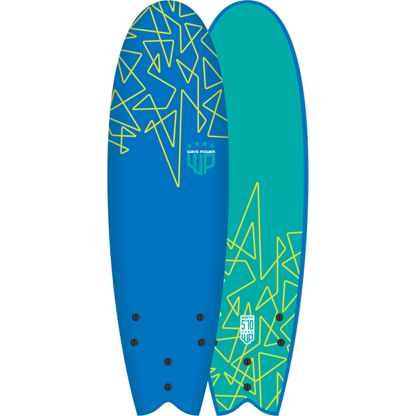 Soft Surfboards 5'10" Blue / Teal WAVE POWER