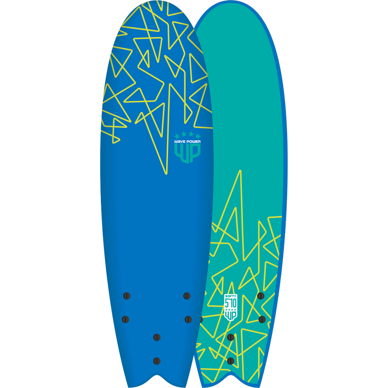 Soft Surfboards 5'10" Blue / Teal WAVE POWER