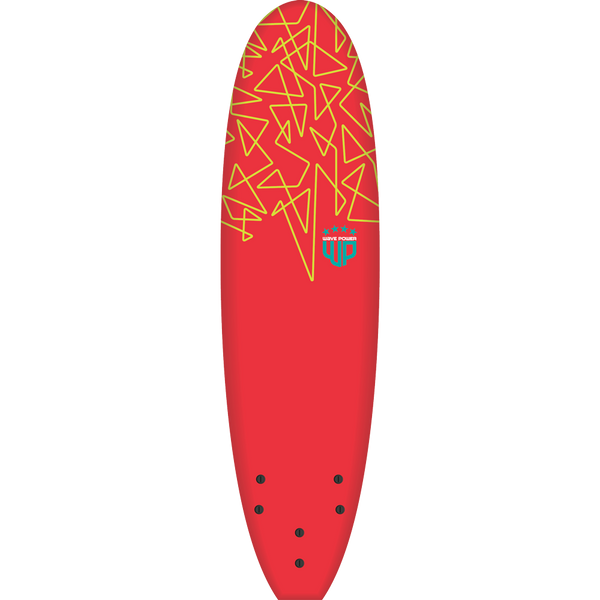 Soft Surfboards 7'0 WAVE POWER Red / Teal