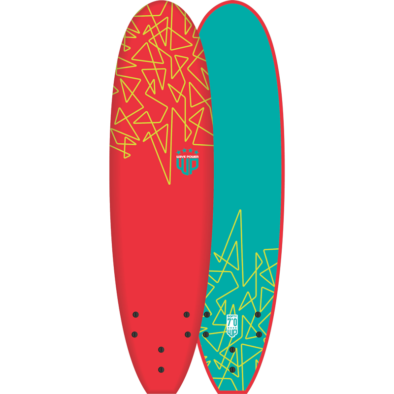 Soft Surfboards 7'0 WAVE POWER Red / Teal