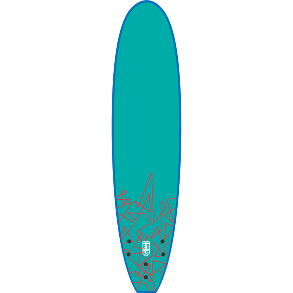 Soft Surfboards 8'0 WAVE POWER Blue/ Teal