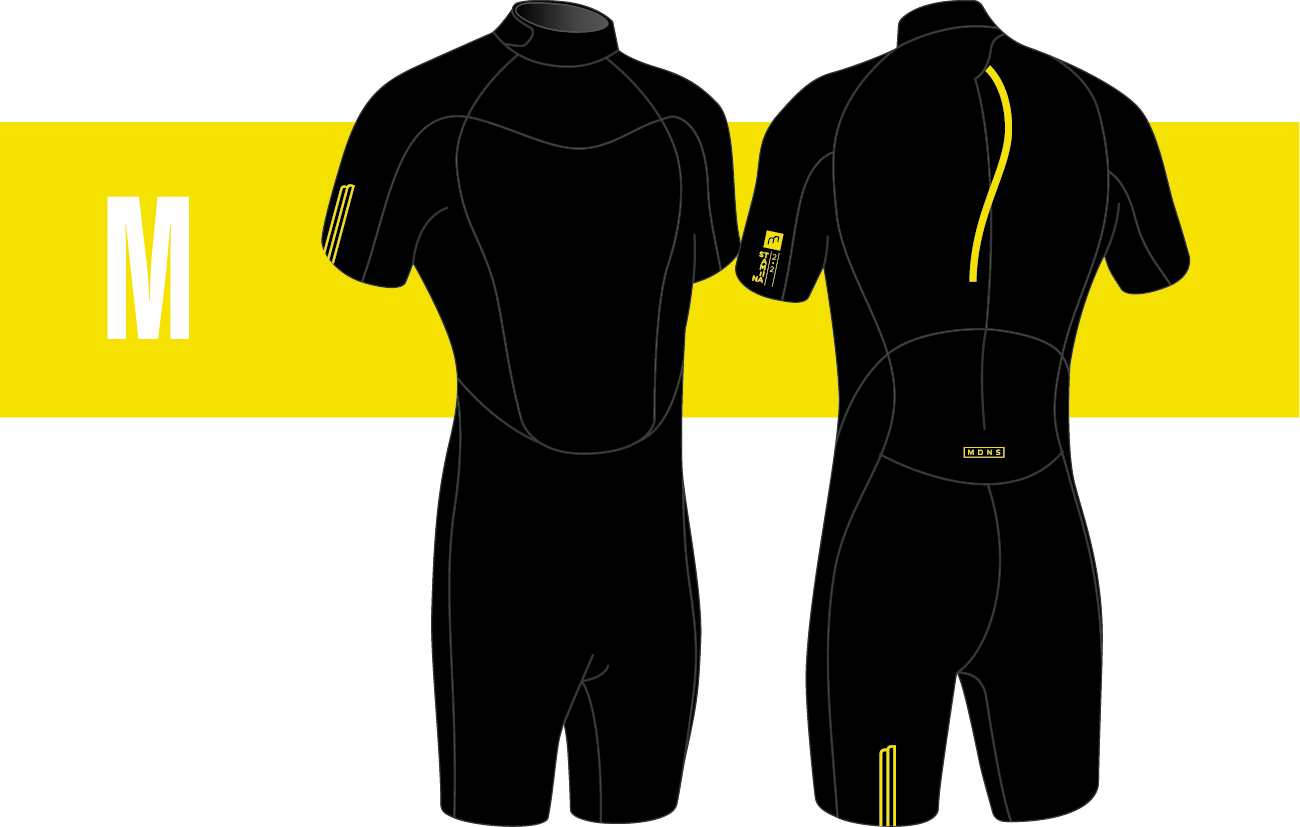Combinaison Shorty Homme 2/2mm Stamiina Flatlock