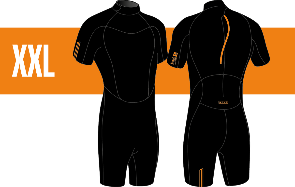 Combinaison Shorty Homme 2/2mm Stamiina Flatlock