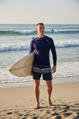 RASHVEST MEN L/S COLORBLOCK UPF 50