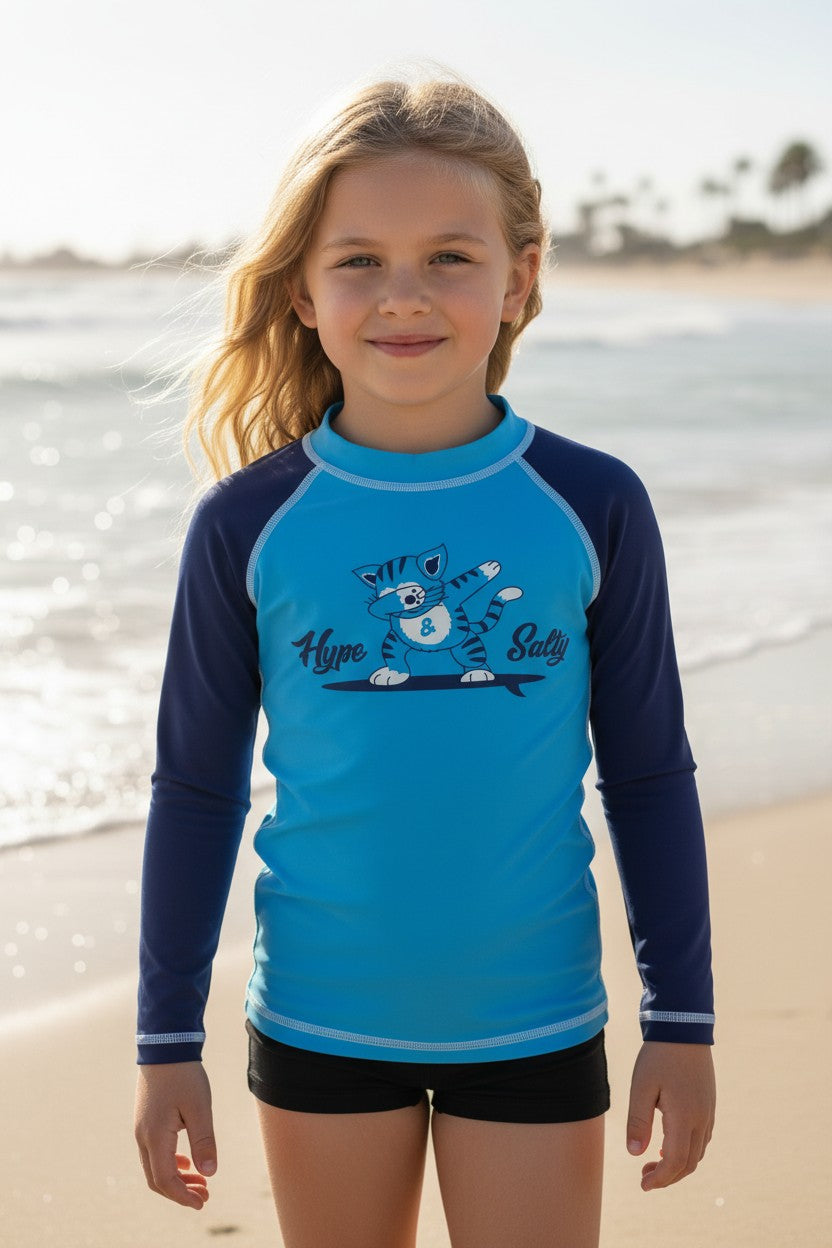 RASHVEST KID L/S BICOLOR DESIGN UPF 50