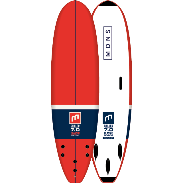 SOFTBOARDS EPOXYSOFT CHILLER 7'0 CLASSIC RED NAVU