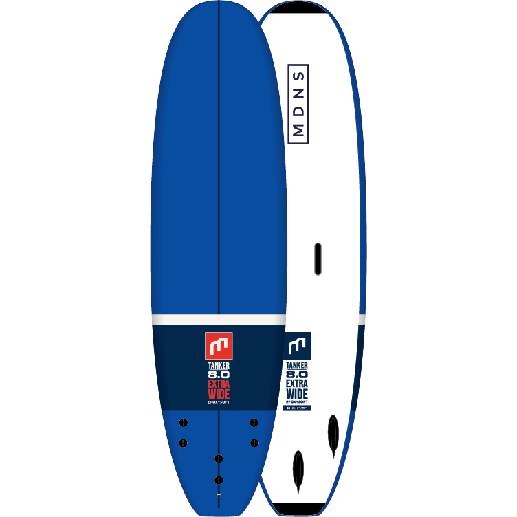 MDNS SOFTBOARDS EPOXYSOFT TANKER 8'0 BLUE RED