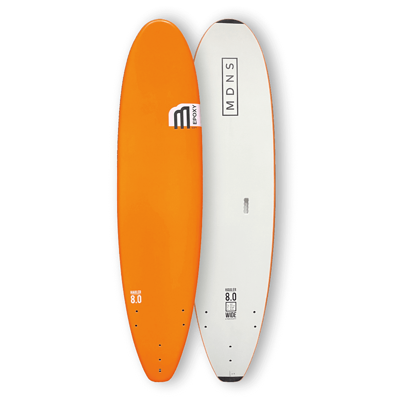 MDNS SFTBOARDS EPOXY SOFT WIDE HAULER 8'0 ORANGE