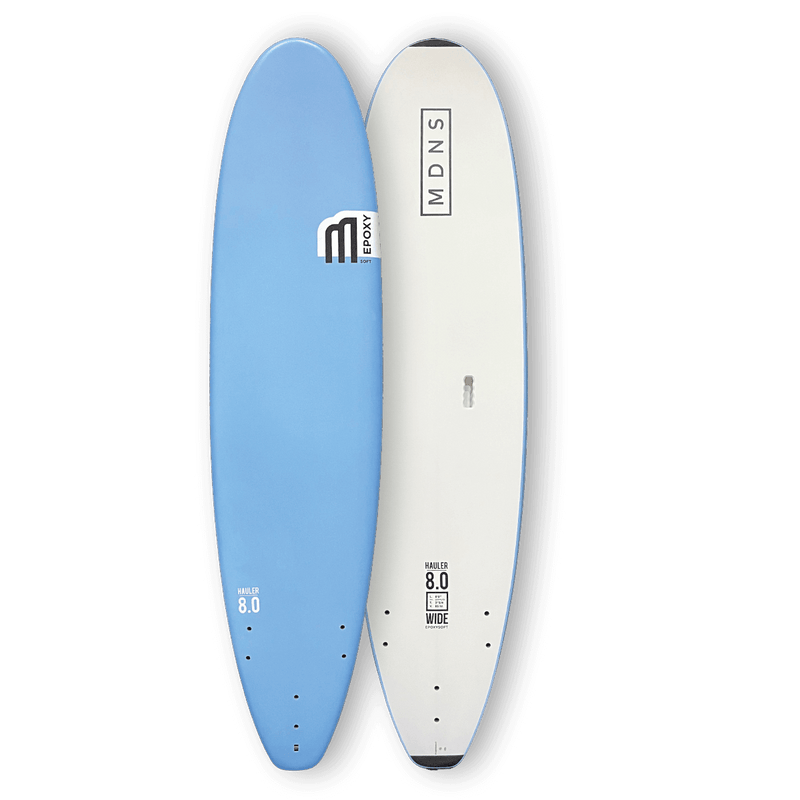 MDNS SFTBOARDS EPOXY SOFT WIDE HAULER 8'0 SKYBLUE