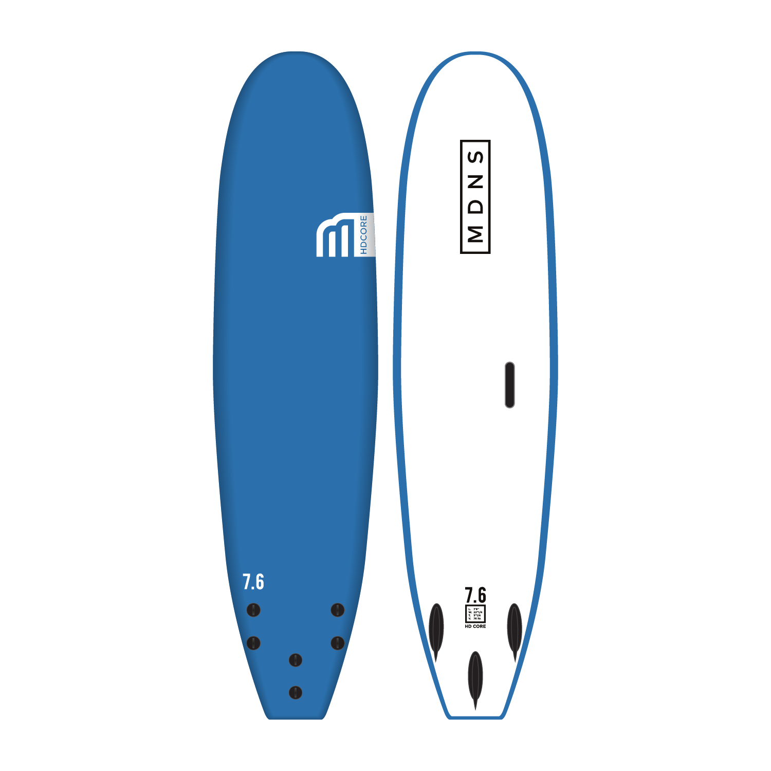 HD CORE 7"6 SOFTBOARD
