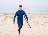MDNS SURF - Men's Superstretch Wetsuits - Priime S-Foam - 5/4/3 Polar Chest Zip Steamer - Heather Iodine/Orange - 100% Superstretch S-Foam - Ride on the beach, Basque Country