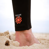 MDNS SURF - Men's Eco Friendly Wetsuits - Puure Yulex - 4/3 Chest Zip Steamer - Black/Red - Ankle Neoprene