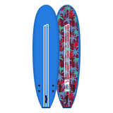 MDNS SOFTBOARDS EPS CORE 7'0" BLUE RED PALMS