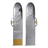 MDNS SURF - Boardbags - Daybag Longboard - Silver/Black/Ochre