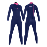 MDNS SURF - Women’s Wetsuits - Pioneer CR-Foam - 3/2 Back Zip Steamer - Navy/Pink