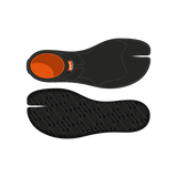 MDNS SURF - Superstretch Accessories - Priime S-Foam - Dryskin Split Toe Bootie - Black/Orange