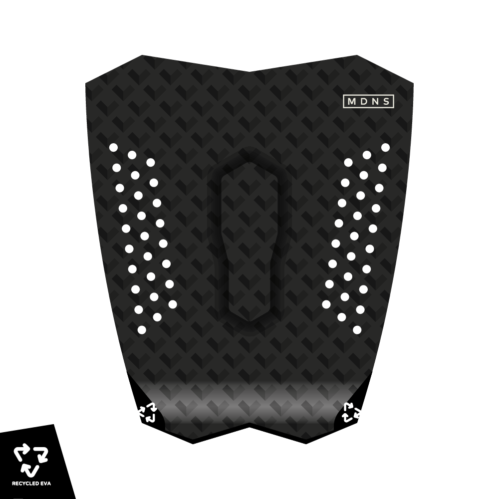 RECYCLED SINGLE PAD ALL BLACK - MDNS SURF