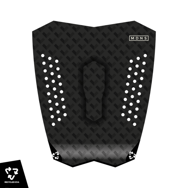MDNS SURF - Pads - Recycled Single Pad All Black - 1 Piece - 100% Recycled EVA - Eco Friendly Range