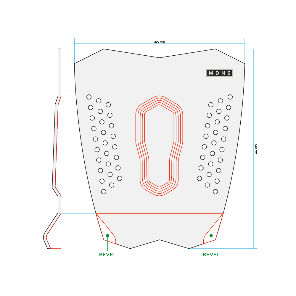 TRACTIONS PAD SINGLE - MDNS SURF