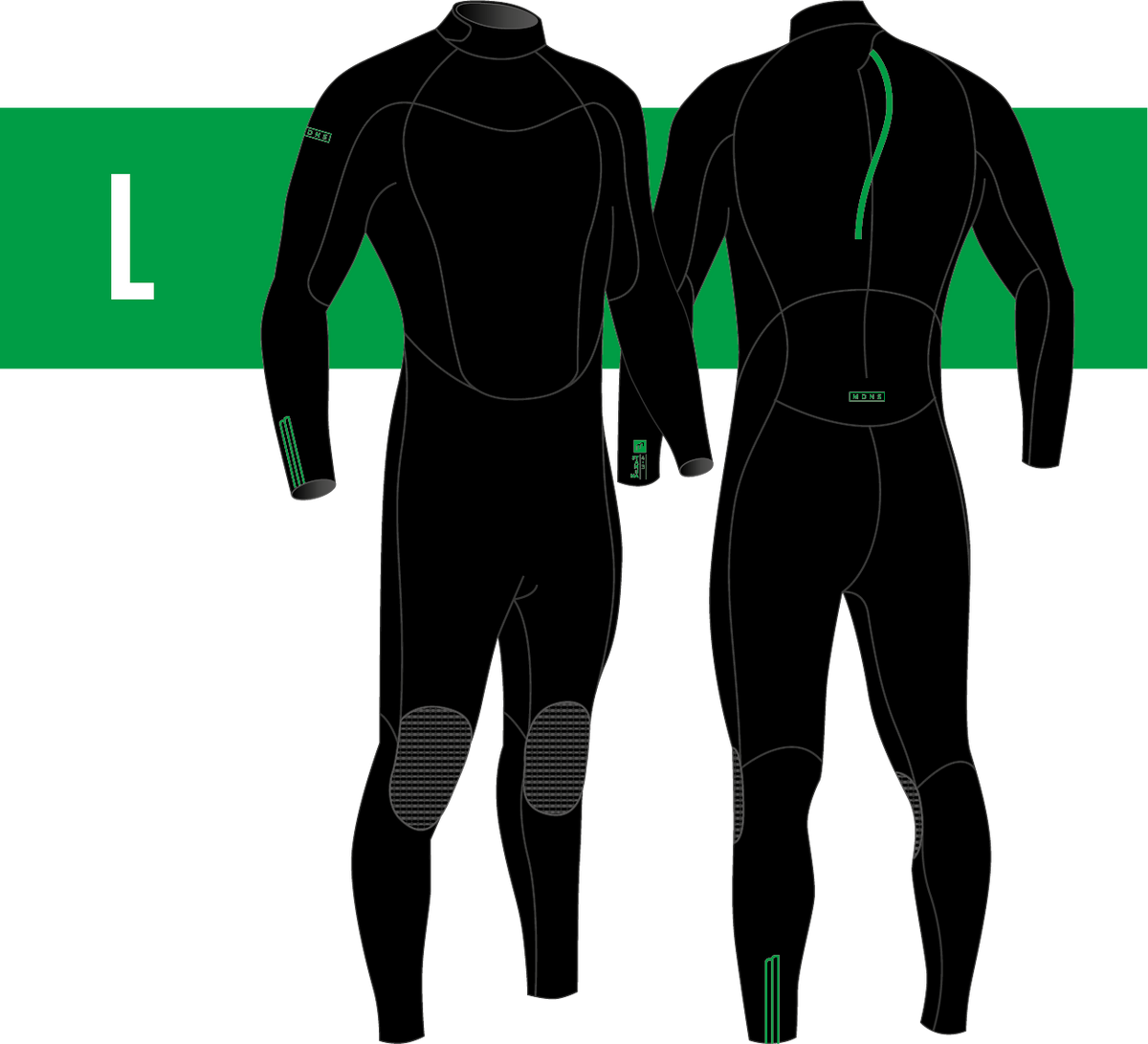 STAMIINA SURFSCHOOL WETSUITS MEN BACKZIP STEAMER 4/3 - MDNS SURF