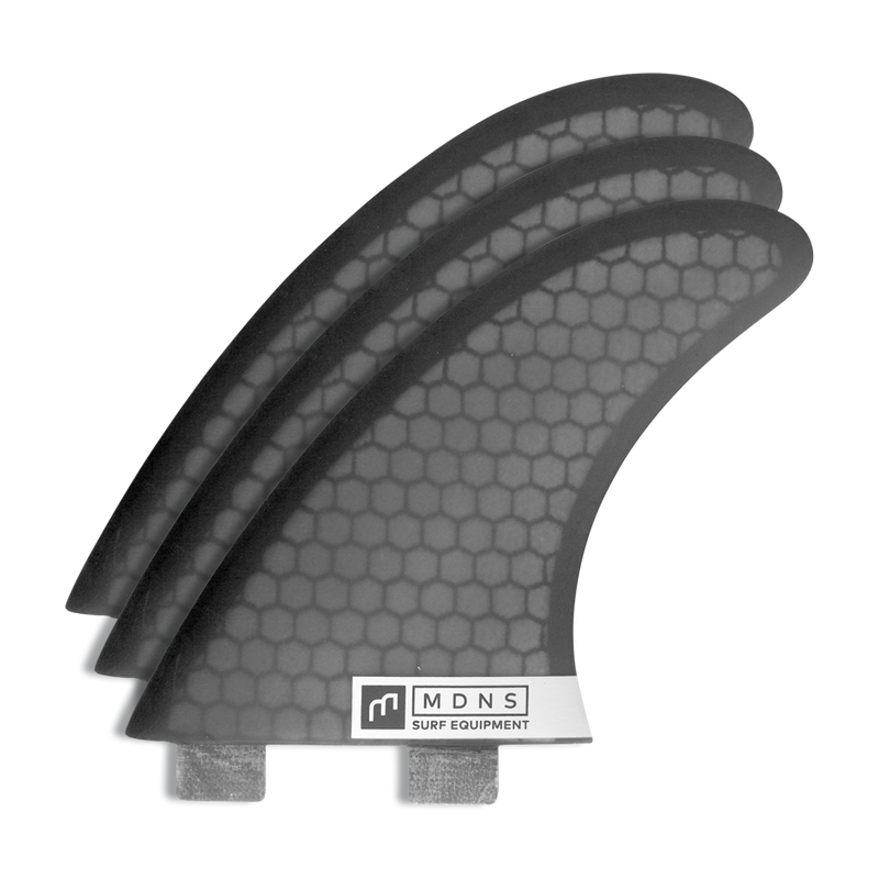 MDNS SURF - Fins - Control Large - 5.0" - Blox Black - Honeycomb - FX2