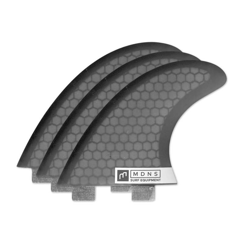 MDNS SURF - Fins - Pivot Medium - 4.0" - Blox Black - Honeycomb - FX2
