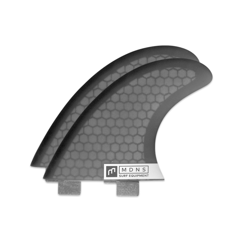 MDNS SURF - Fins - Trailers Medium - 4.0" - Blox Black - Honeycomb - FX2