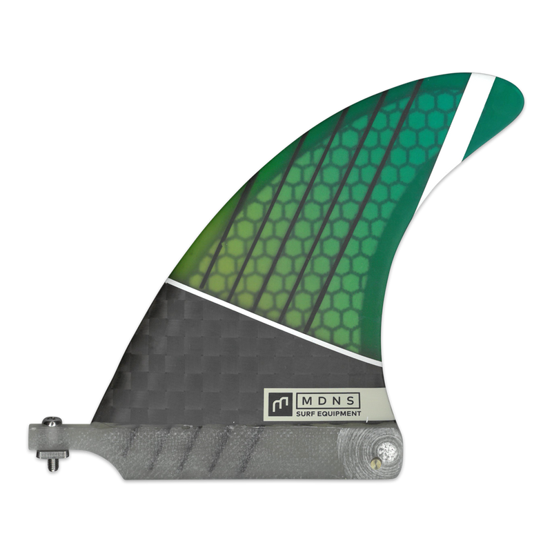 MDNS SURF - Fins - Vapor Composite - 6.0" - Grad Lime/Teal - Carbon Honeycomb