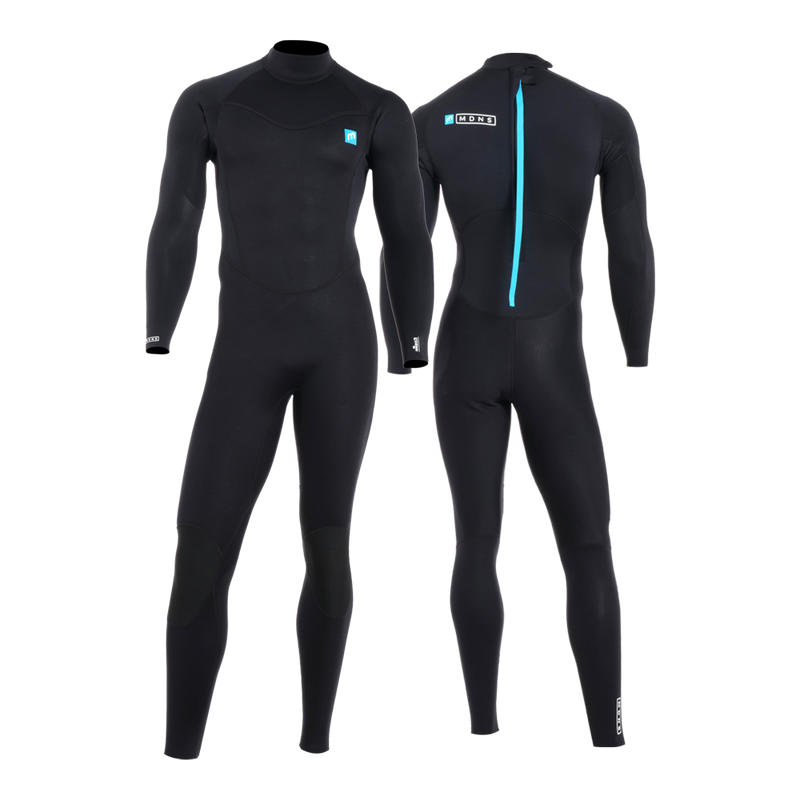MDNS SURF - Men's Wetsuits - Pioneer CR-Foam - 5/4/3 Back Zip Steamer - Black/Teal