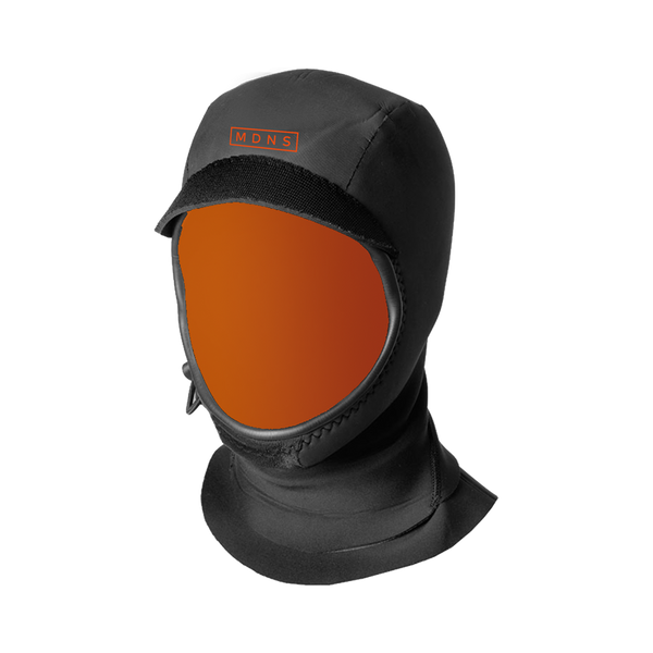 MDNS SURF - Superstretch Accessories - Priime S-Foam - 3MM Full Hood - Black/Orange