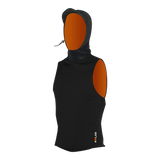 MDNS SURF - Superstretch Accessories - Priime S-Foam - 3MM Hooded Polar Vest - Black/Orange