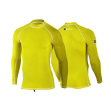 MDNS SURF - Rashvest - Colorblock Long Sleeves Adult - Yellow - 92% Nylon - 8% Spandex - SPF 50+ UV Protection