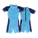 MDNS SURF - Rashvest - Shorty Baby Bi-Color - Blue/Navy - 92% Nylon - 8% Spandex - SPF 50+ UV Protection