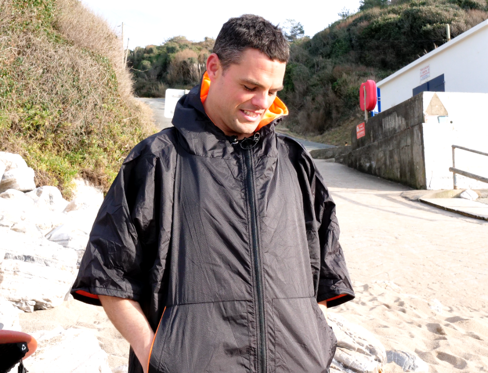 STAY DRY PONCHO ORANGE POLAR LINING - MDNS SURF